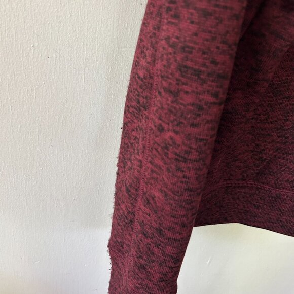 Lucky Brand Fleece Jacket Mens Medium Red Hooded Full Zip Pockets - Picture 8 of 8